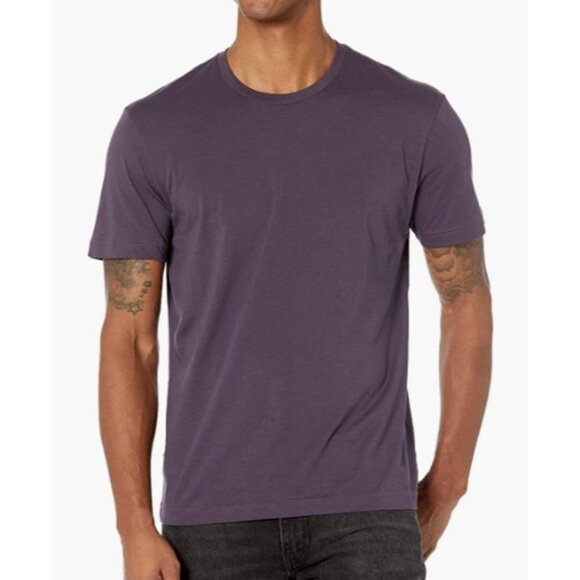 Men's Slim-Fit Short-Sleeve Cotton Crewneck T-Shirt Deep Purple 3X BIG XXXL - Picture 6 of 6